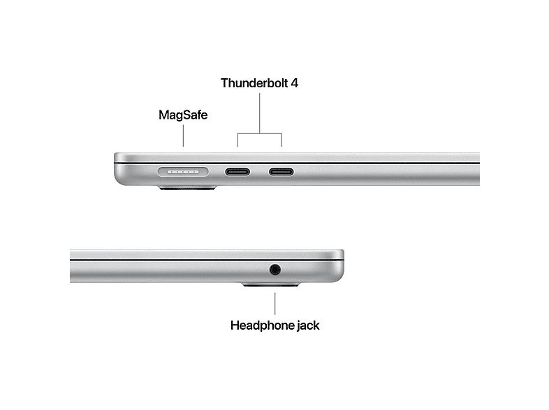 APPLE MacBook Air (2026) - 13 pouces - M5 (10 CPU/8 GPU) - 16 GB - 512 GB - Silver - AZERTY – Image 7