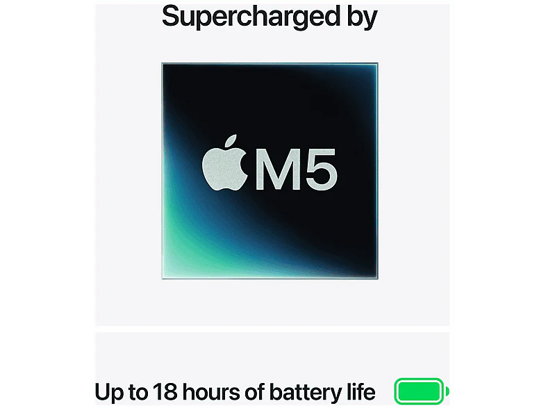 APPLE MacBook Air (2026) - 13 pouces - M5 (10 CPU/8 GPU) - 16 GB - 512 GB - Silver - AZERTY – Image 5