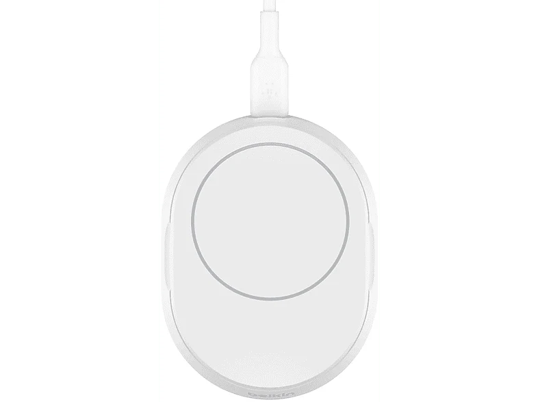 BELKIN Chargeur sans fil Boostcharge Pro Magnetic Convertible Qi2 15W Blanc (WIA008vfWH) – Image 6