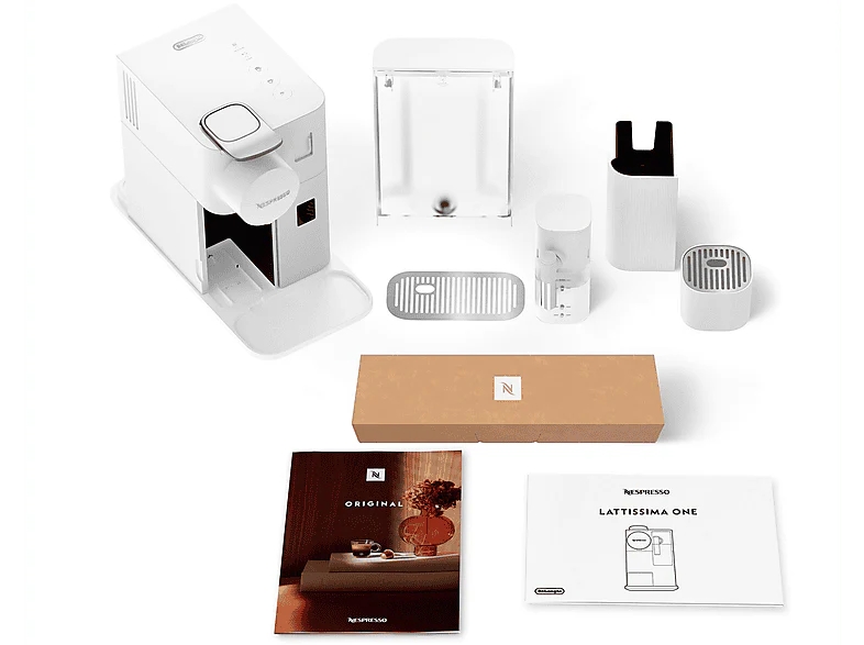 DE LONGHI Nespresso Lattissima One Evolution Blanc (EN510.W) Nespresso Original Blanc – Image 9