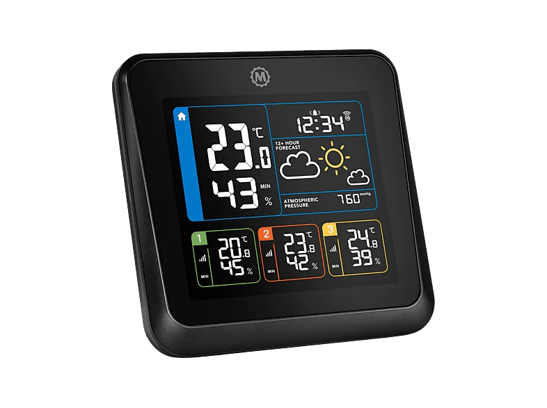 MARATHON Station météo sans fil Multi-zone London Noir (BA030023-EU1) – Image 8