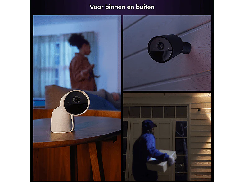 PHILIPS HUE Caméra de surveillance Smart Secure sur batterie Noir (2107721) – Image 7
