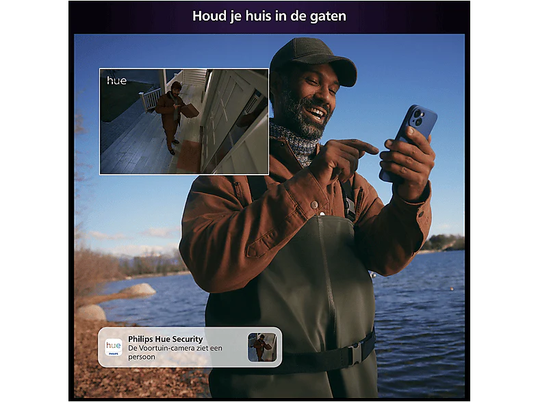 PHILIPS HUE Caméra de surveillance Smart Secure sur batterie Noir (2107721) – Image 4