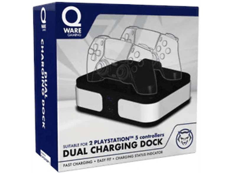 QWARE Double Station de charge V2 pour manette PS5 DualSense (QW PS5-5009) – Image 5