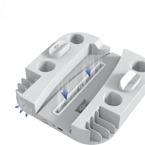 QWARE Station de refroidissement et charge PlayStation 5 Blanc (QW PS5-5007DL)