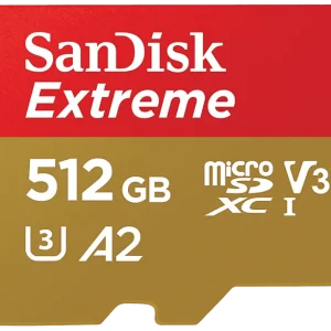 SANDISK Carte mémoire Extreme microSDXC 512 GB (00121589) 512 GB 130 Mbit/s